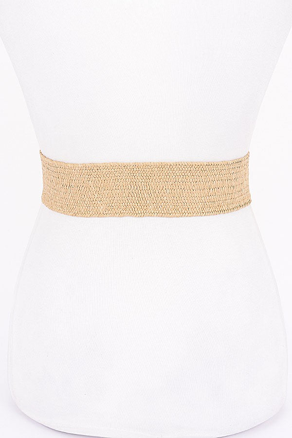 Gold Metal Bucket Elastic Fashion Belt