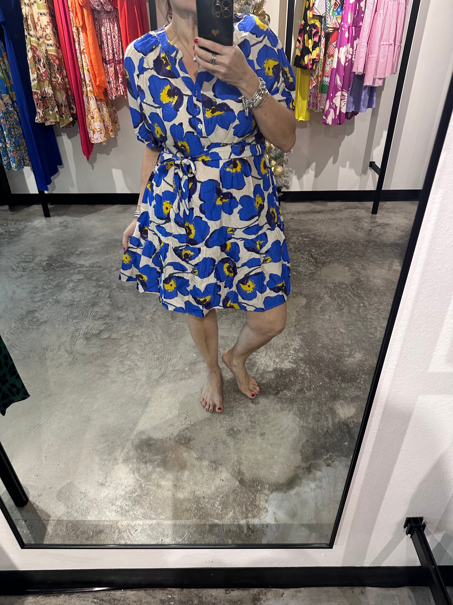 Floral Print Short Dress