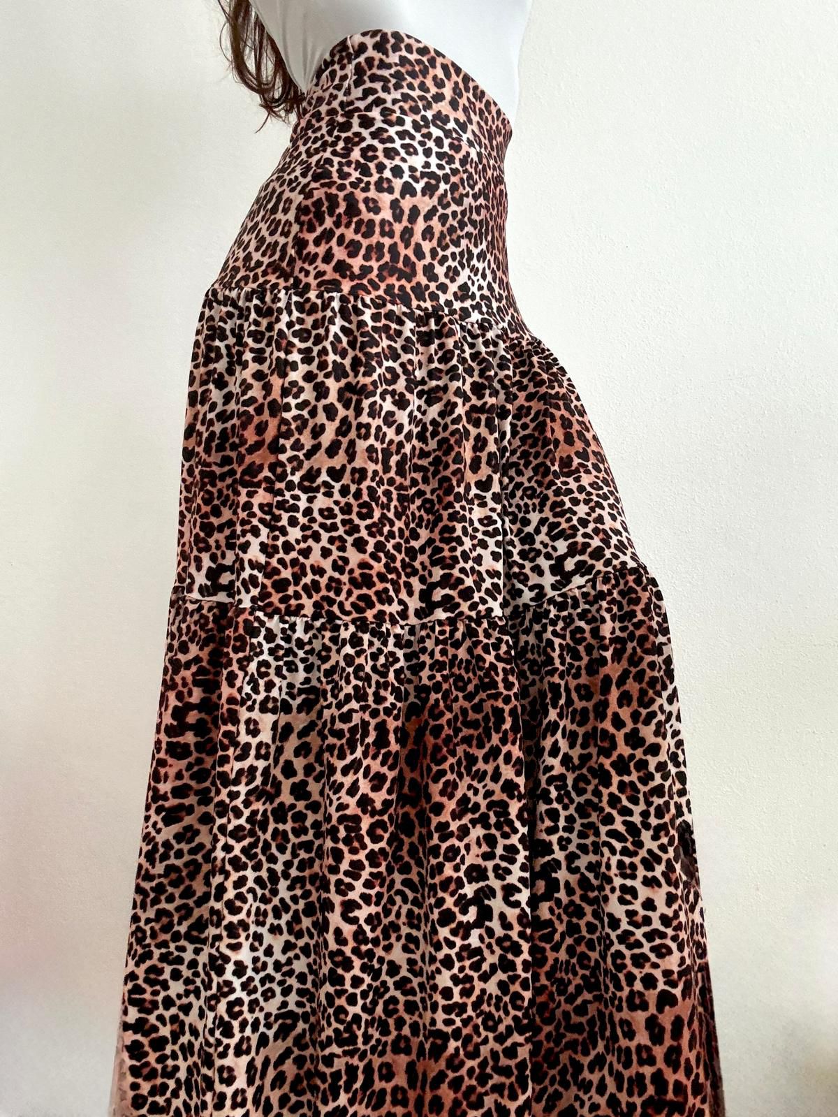 One Size Cheetah Maxi Skirt