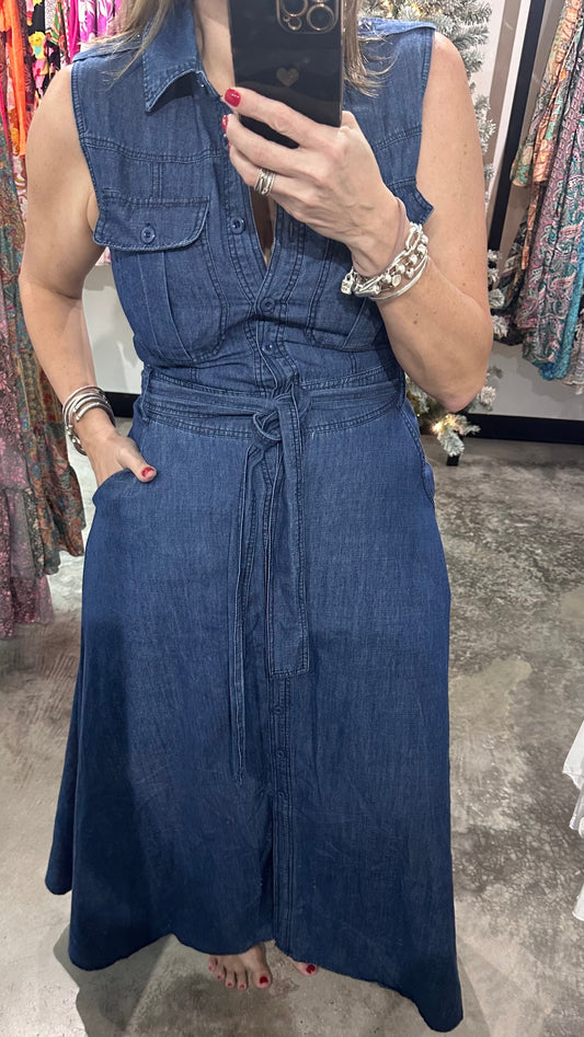 Denim Maxi Dress