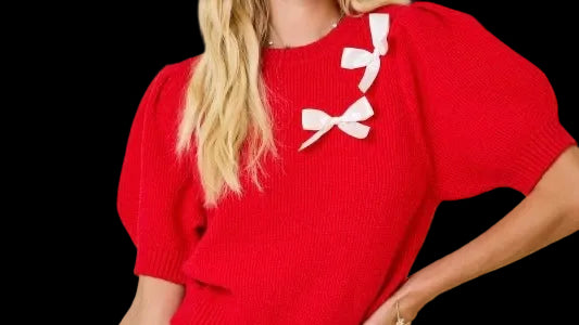 Bow Knit Top