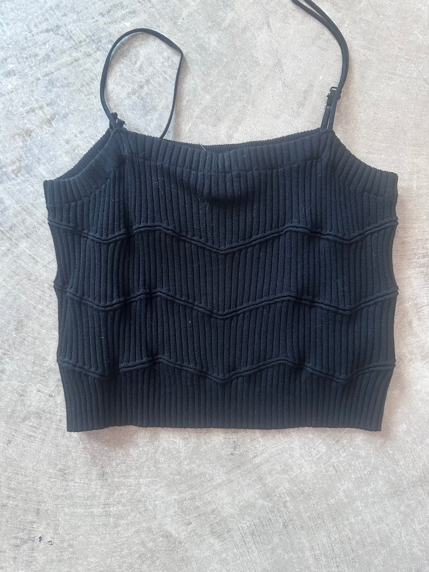 Knitted Rib Crop Top