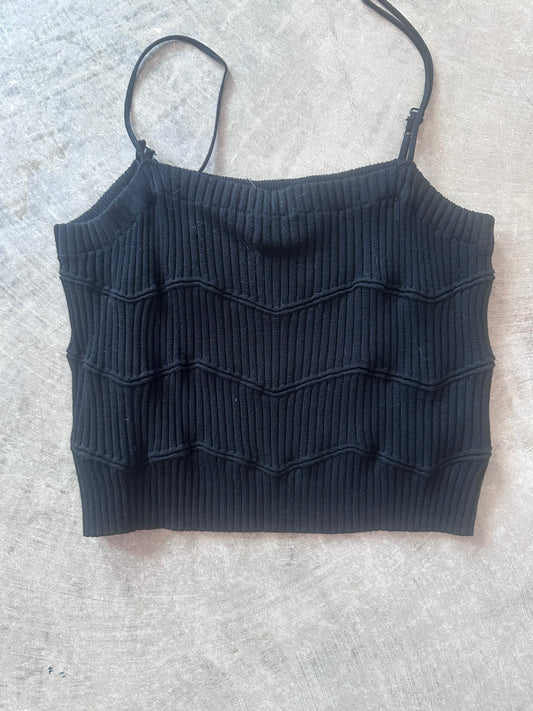 Knitted Rib Crop Top