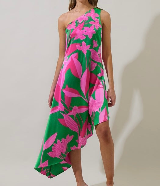 XL - Blossom Asymmetrical Dress