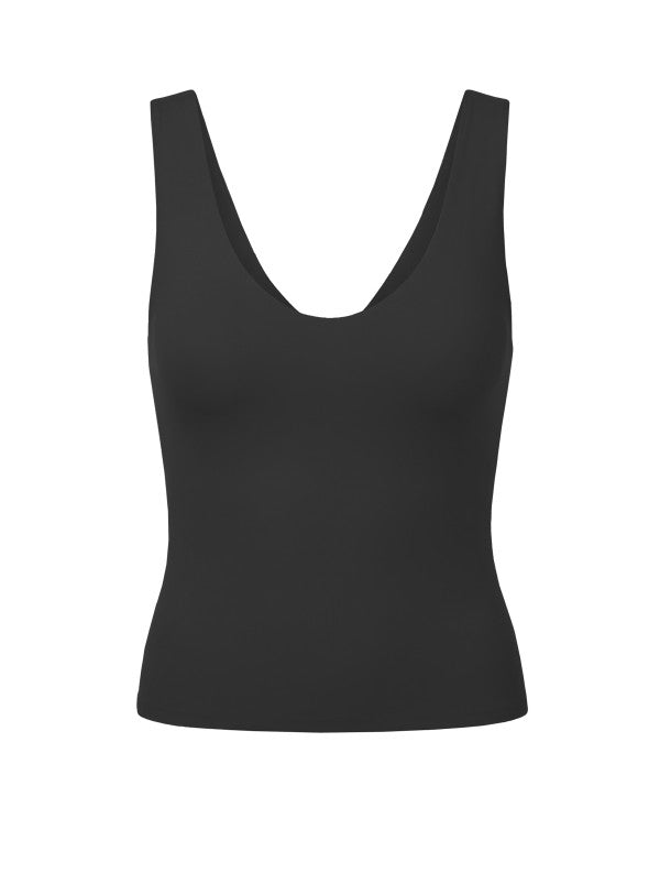 One Size - V Neck Reversible Basic Top