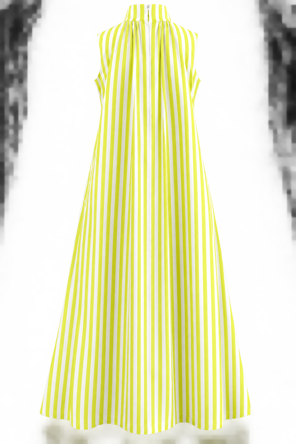 Lime Stripe Midi Dress