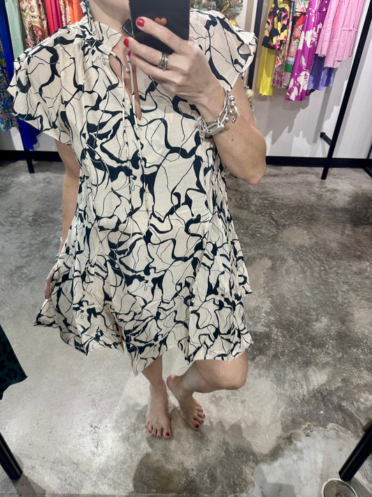 Abstract Short Dress