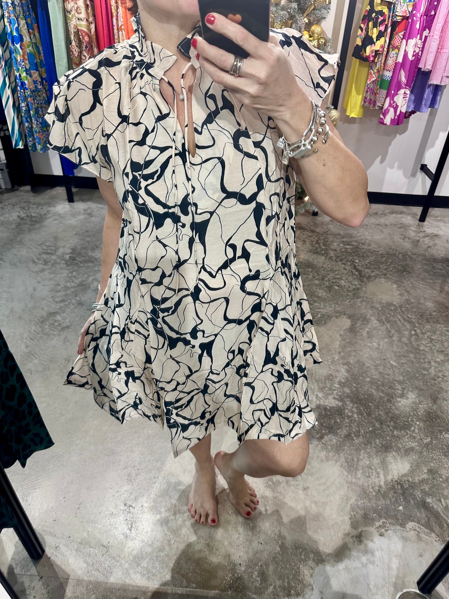 Abstract Short Dress