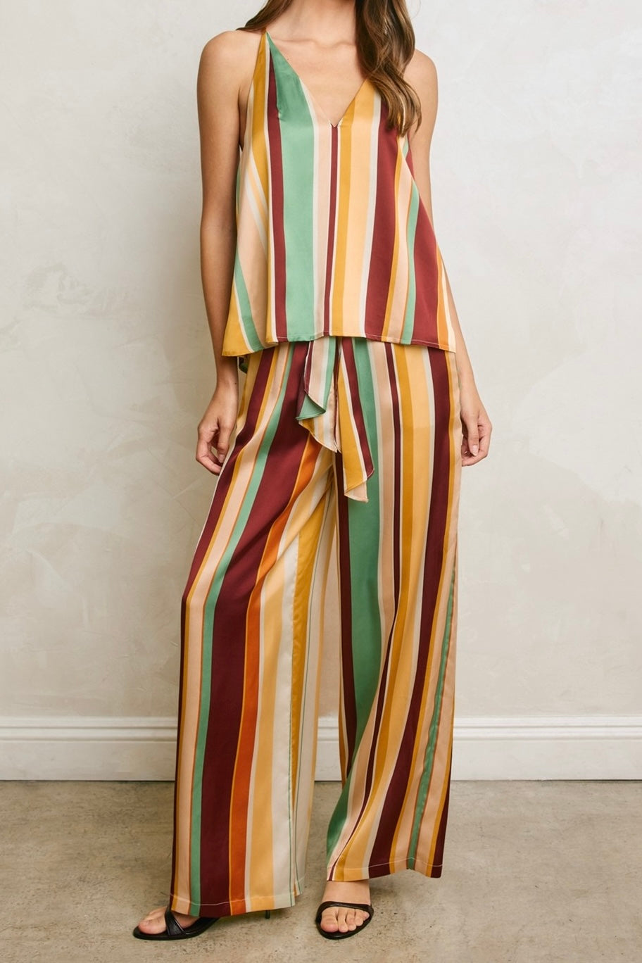 Stripe Satin Pants