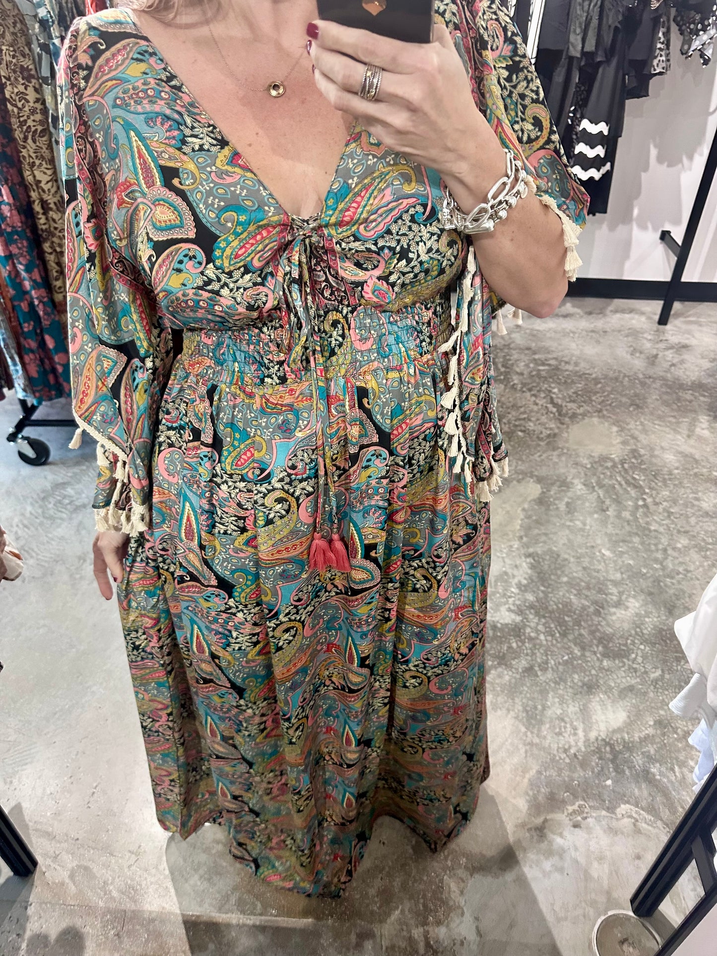 One Size Kaftan Maxi Dress