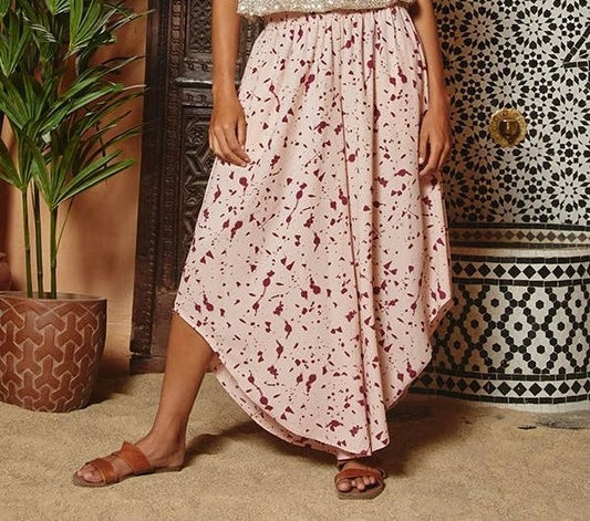 Smocked Waistband Wide Leg Pants