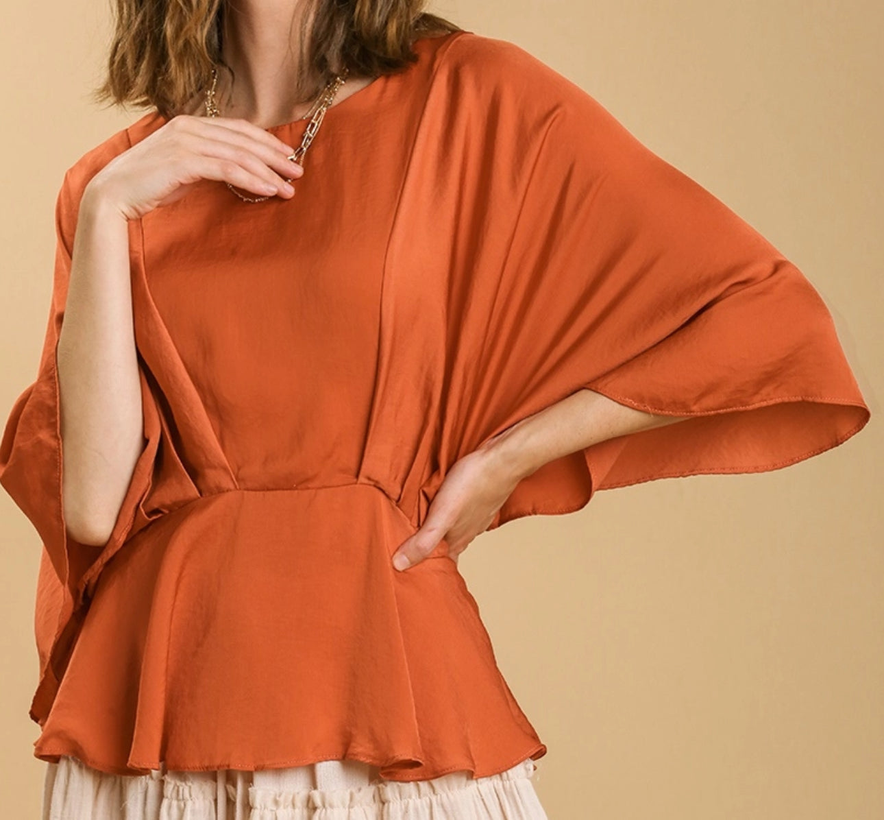 Sunset Bell Sleeve Top