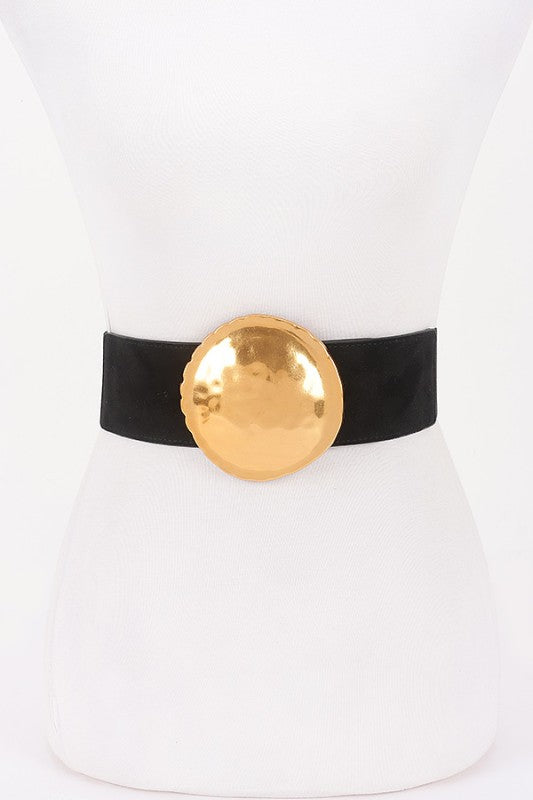 Metal Bucket Elastic Fashion Belt