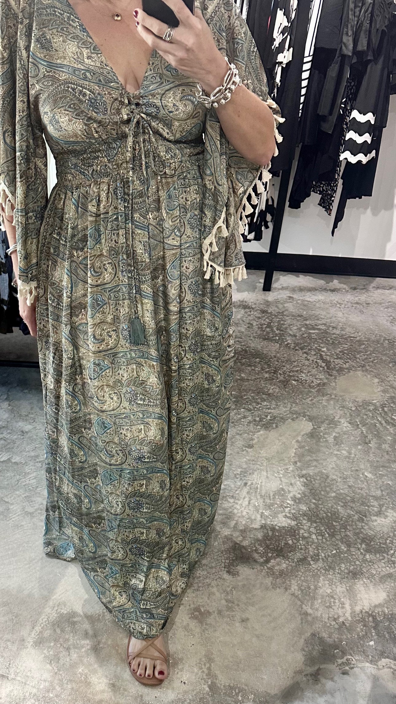 One Size Kaftan Maxi Dress