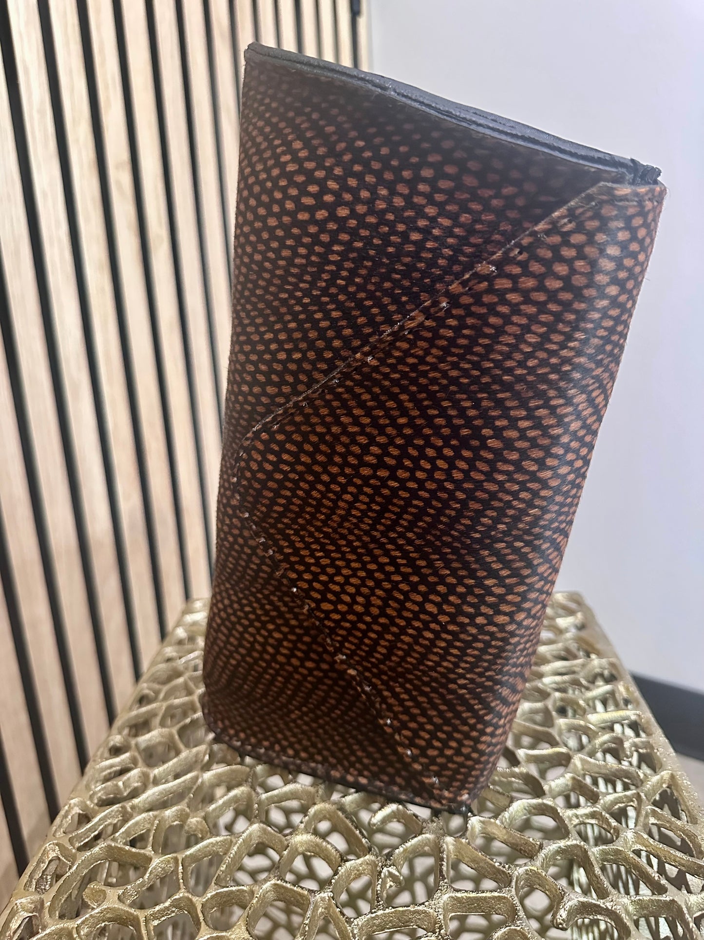 Snake Print Clutch