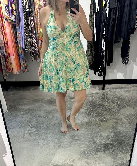One Size Halter Short Dress
