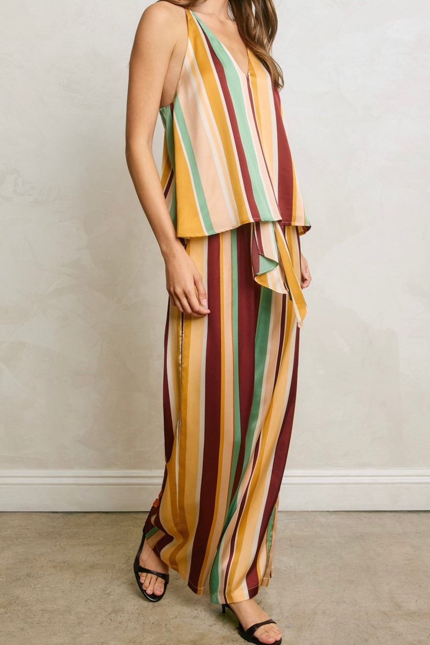 Stripe Satin Pants
