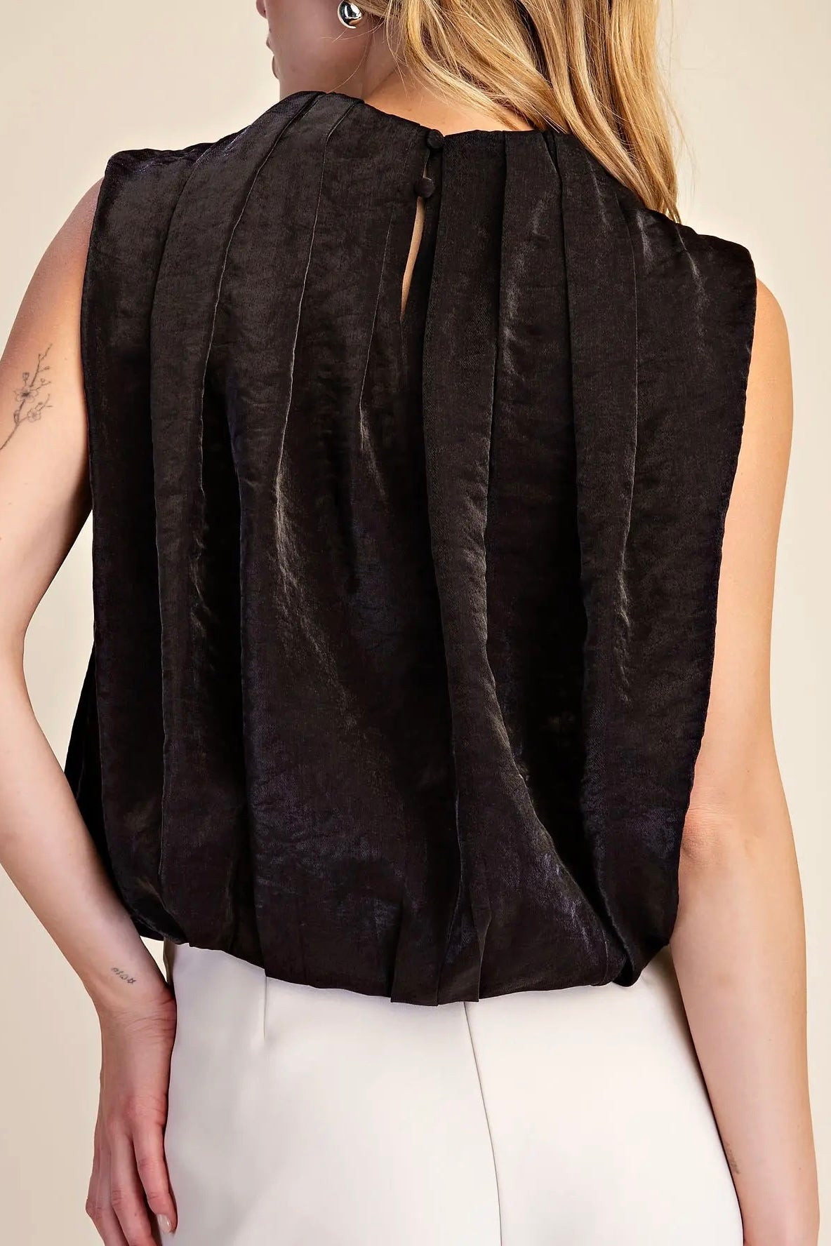 Pleated Balloon  Blouse - Assorted