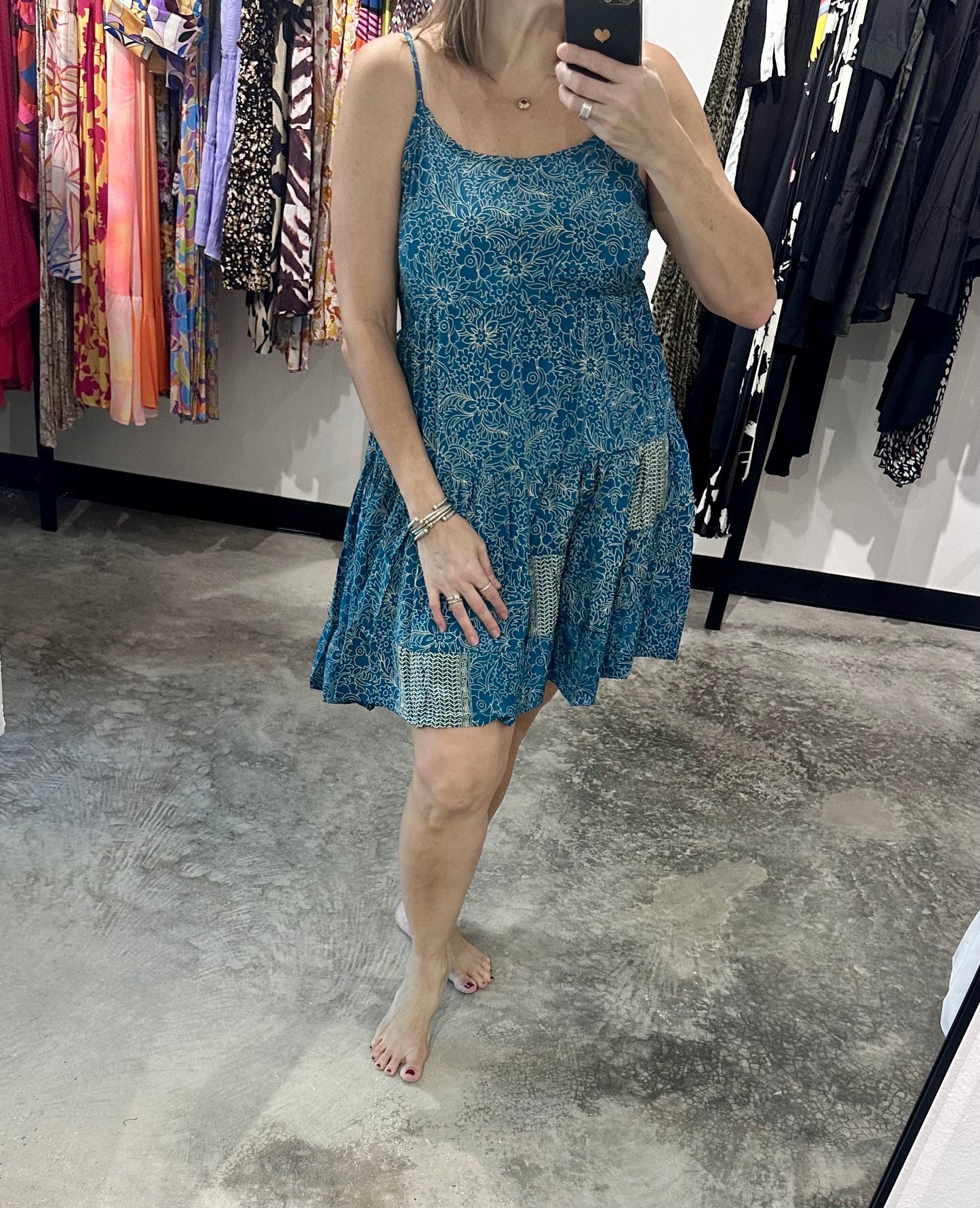 One Size Adjustable Straps Short Dress