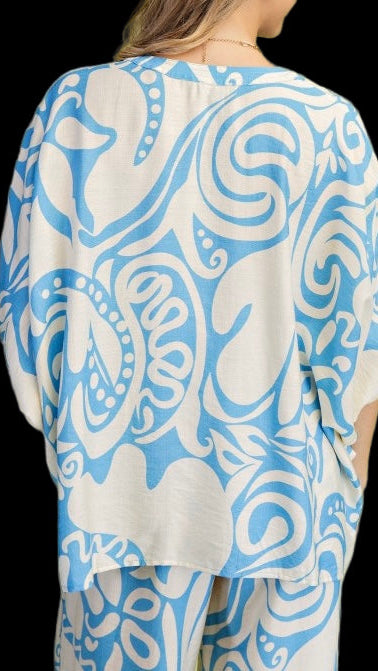 Relaxed Print Pant Set