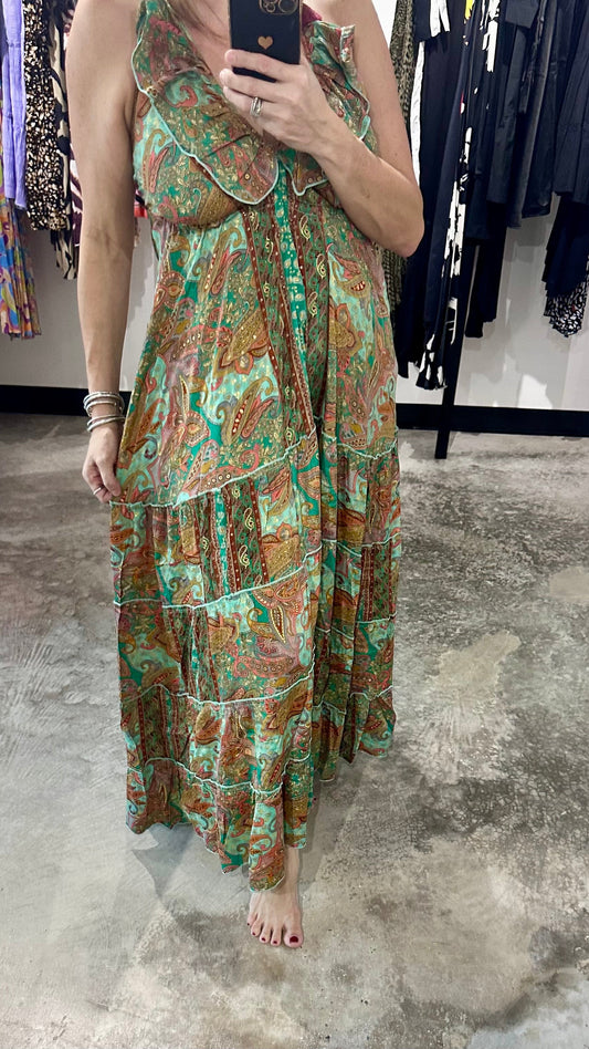 One Size Halter Maxi Dress