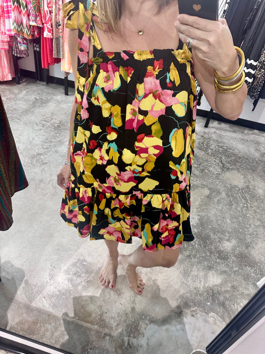 Floral Tiered Short Dress
