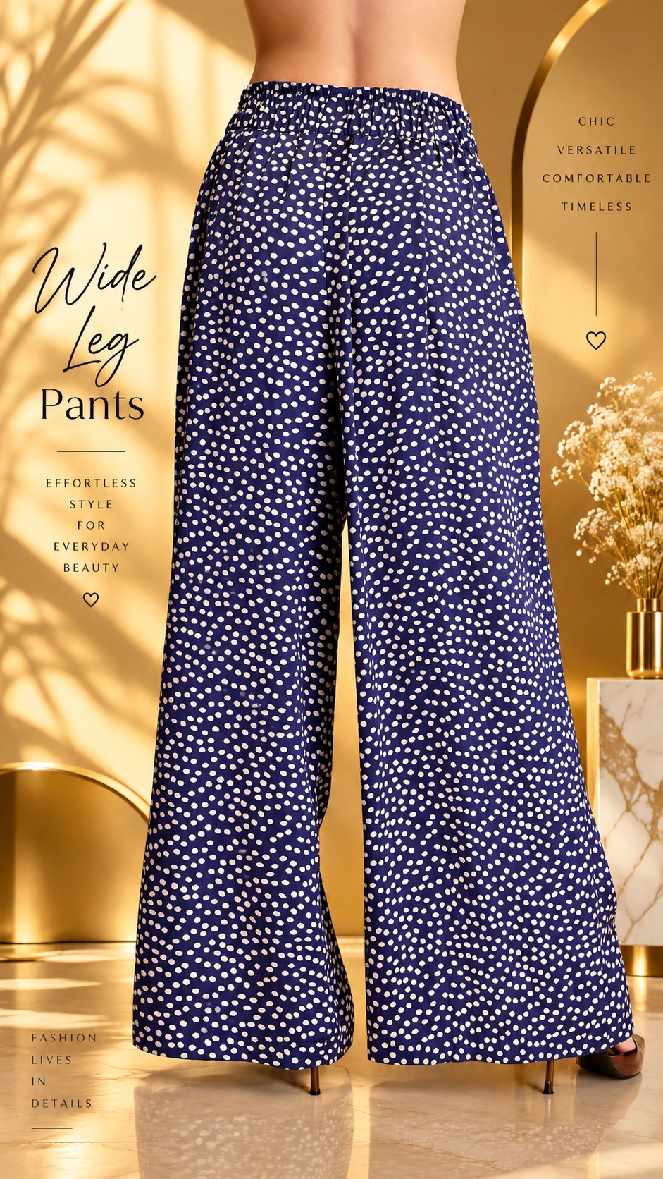 Polka Dot Wide Leg