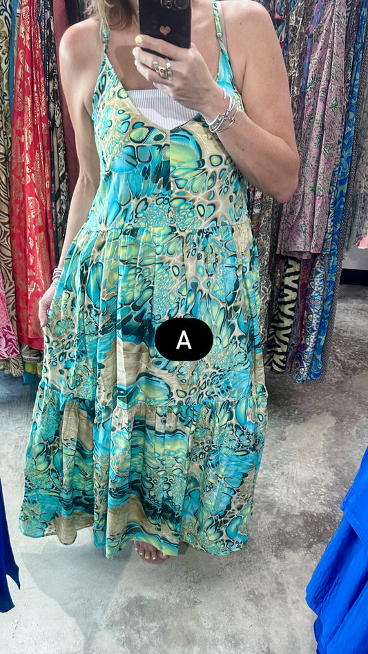 One Size Tier Maxi Dress - Assorted