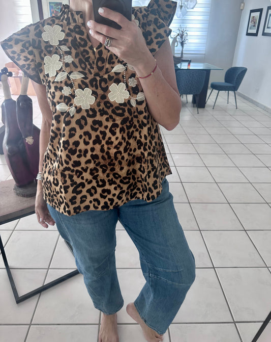 Leopard Print Top