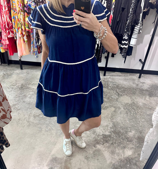Tiered Ruffle Short Dress