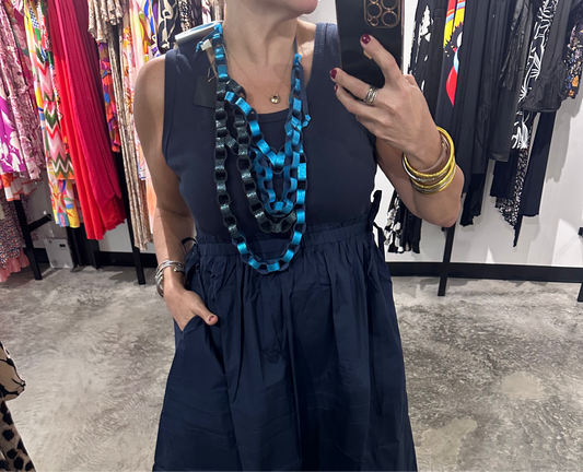 Turquoise’s Layer Leather Necklace