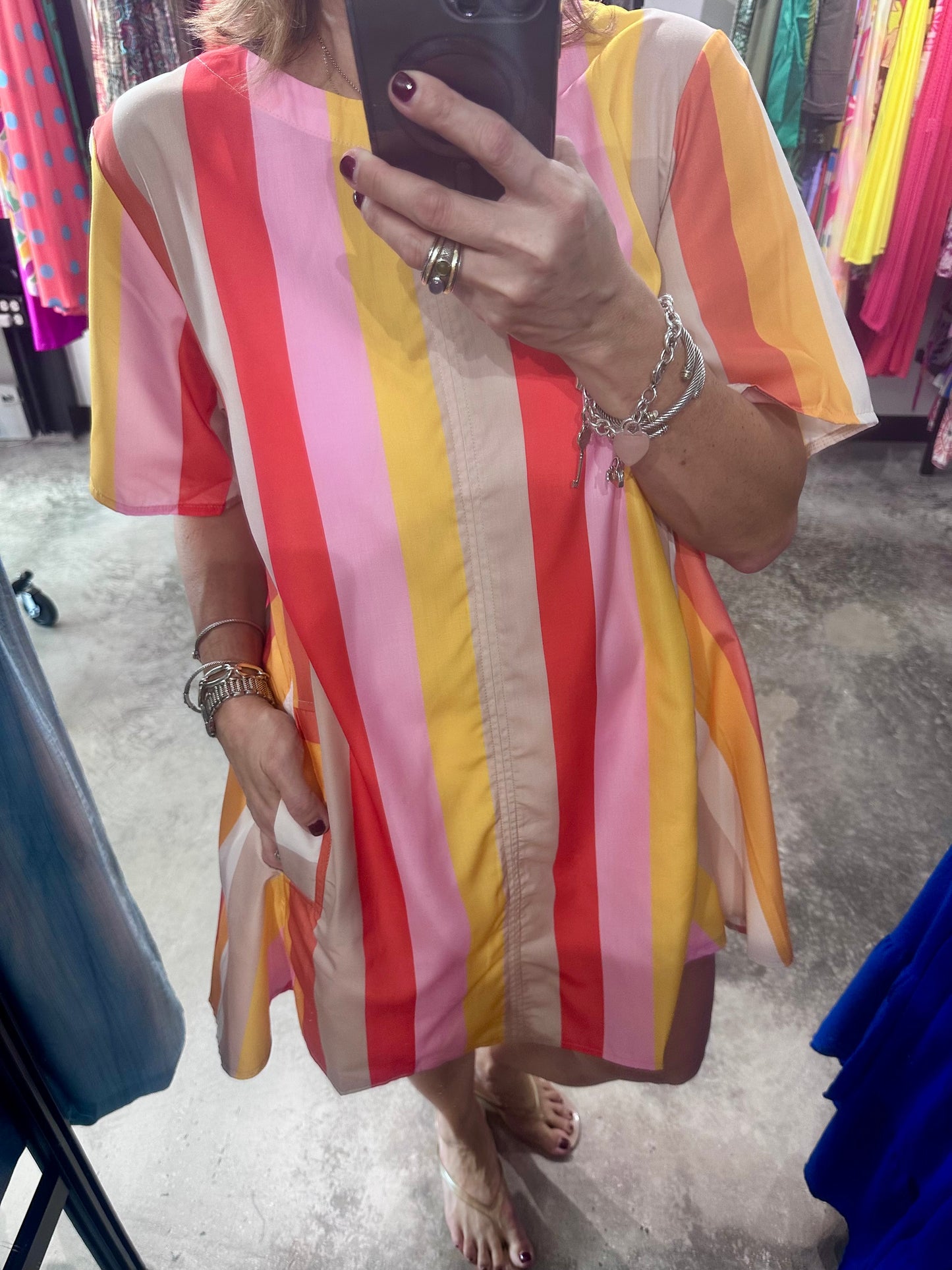 Stripe Short Dress