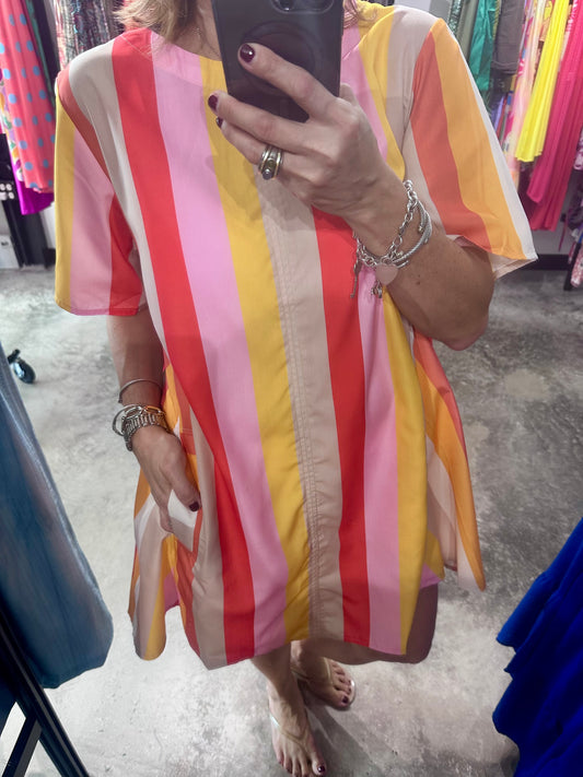 Stripe Short Dress