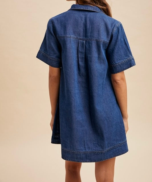 Denim Short Dress