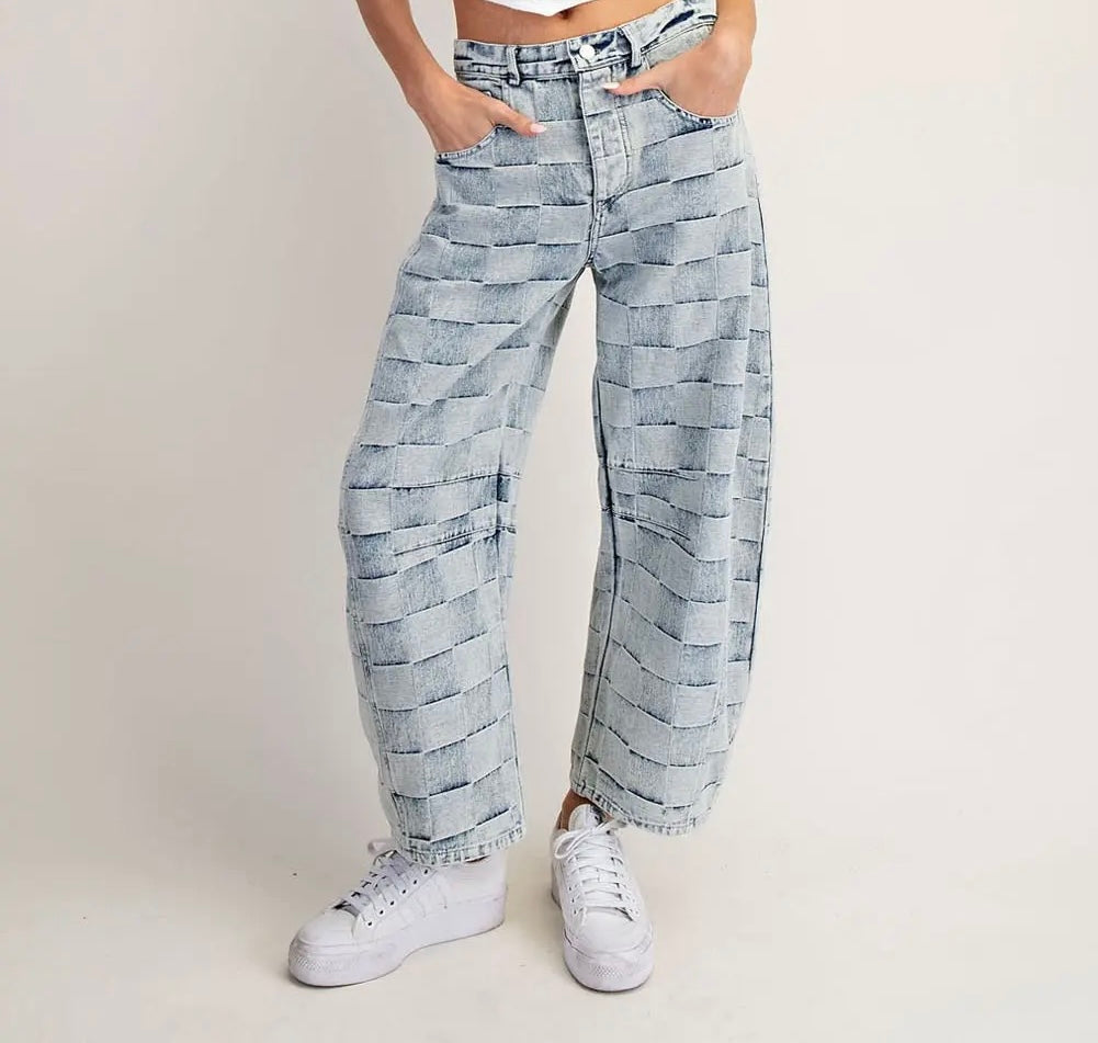 Barrel Denim Pants
