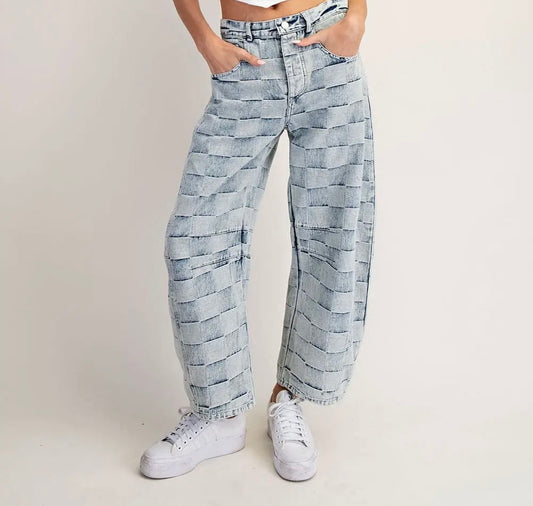 Barrel Denim Pants