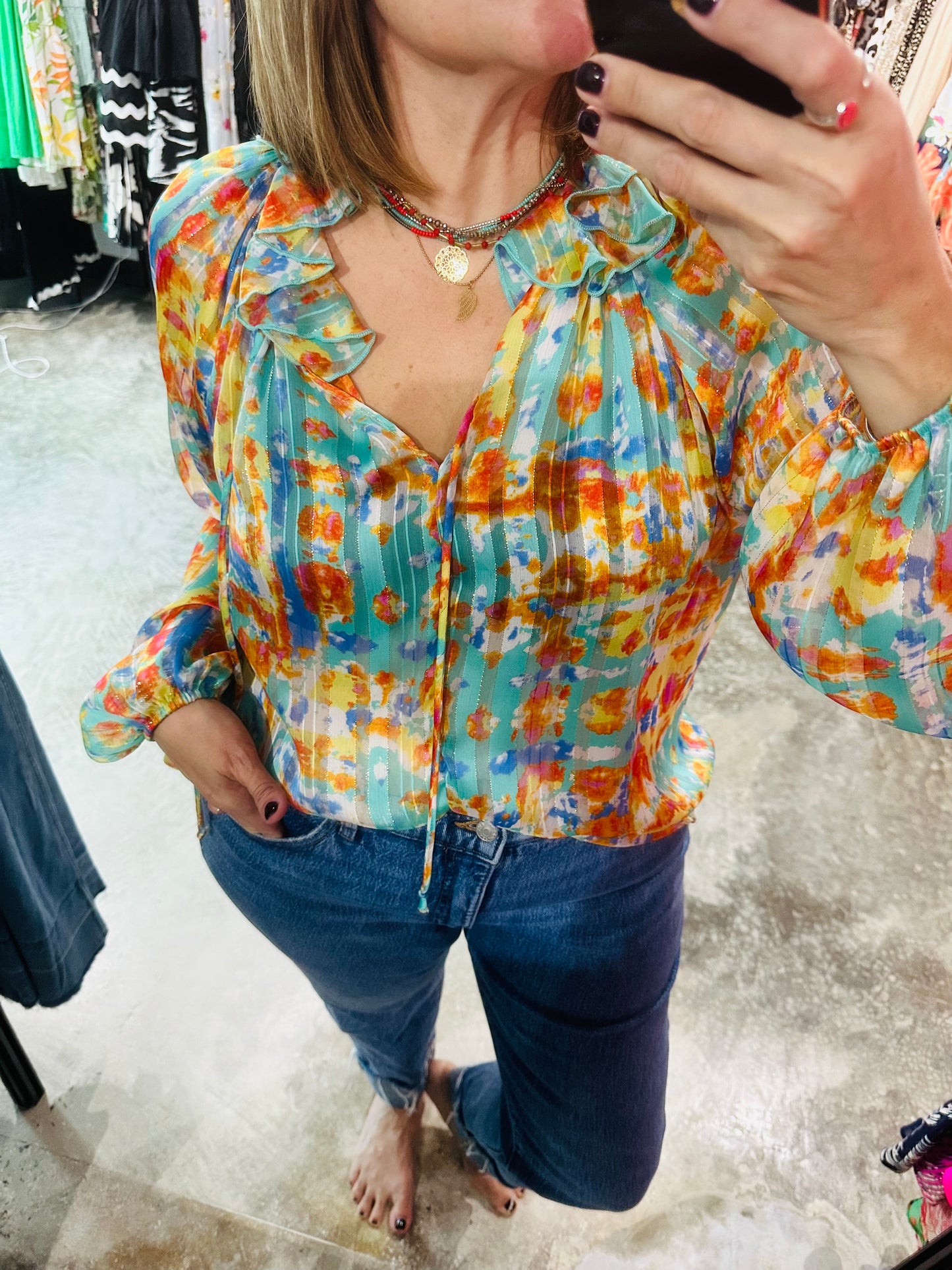 Chiffon Floral Top