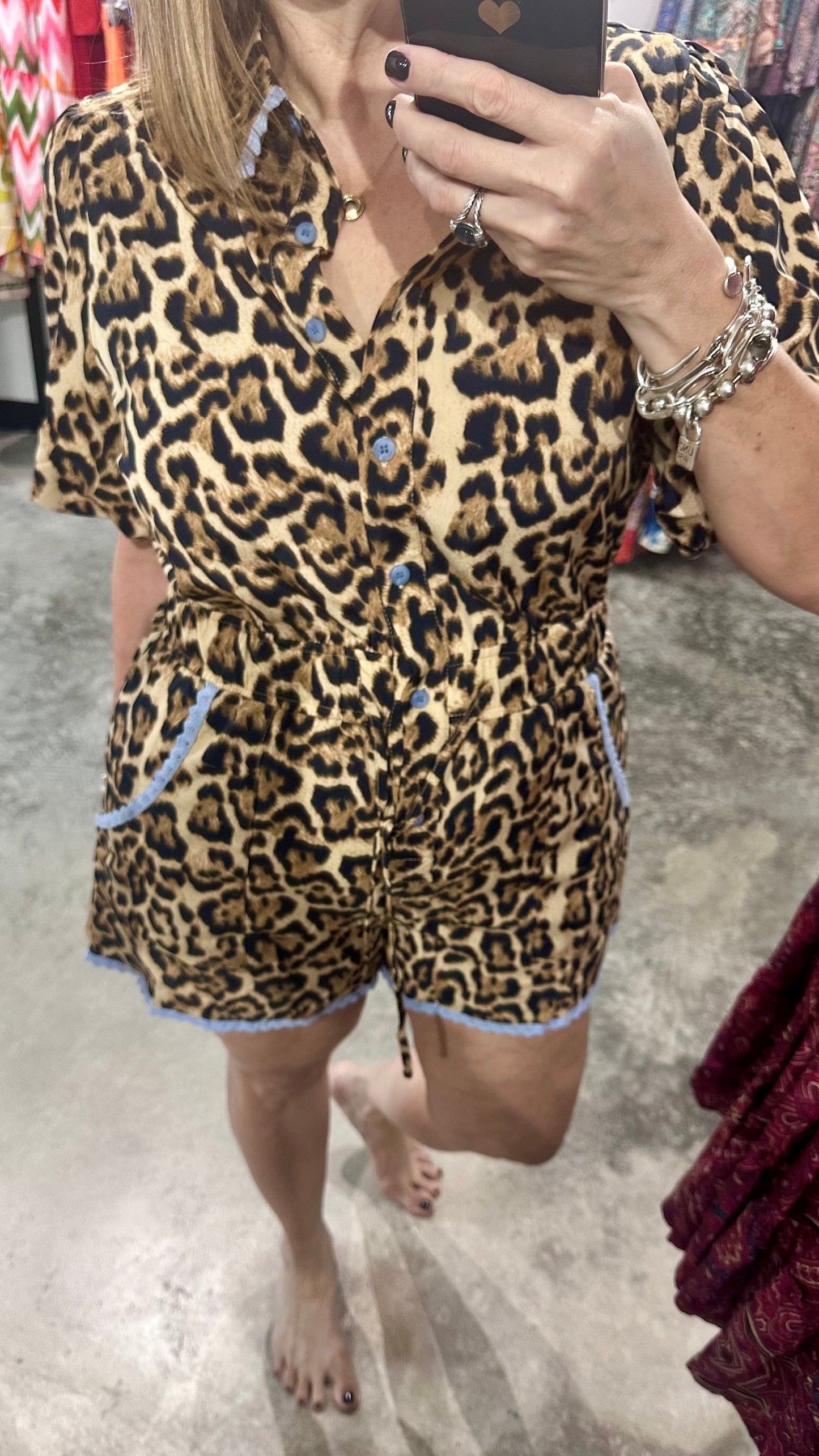 Leopard Print Romper