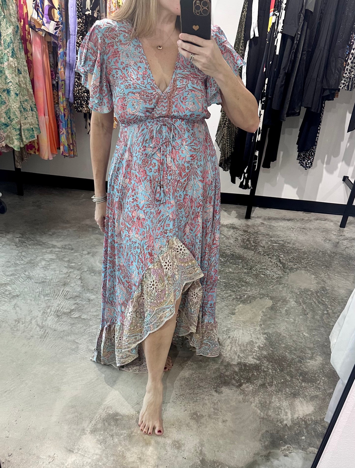 One Size Hi Low Maxi Dress