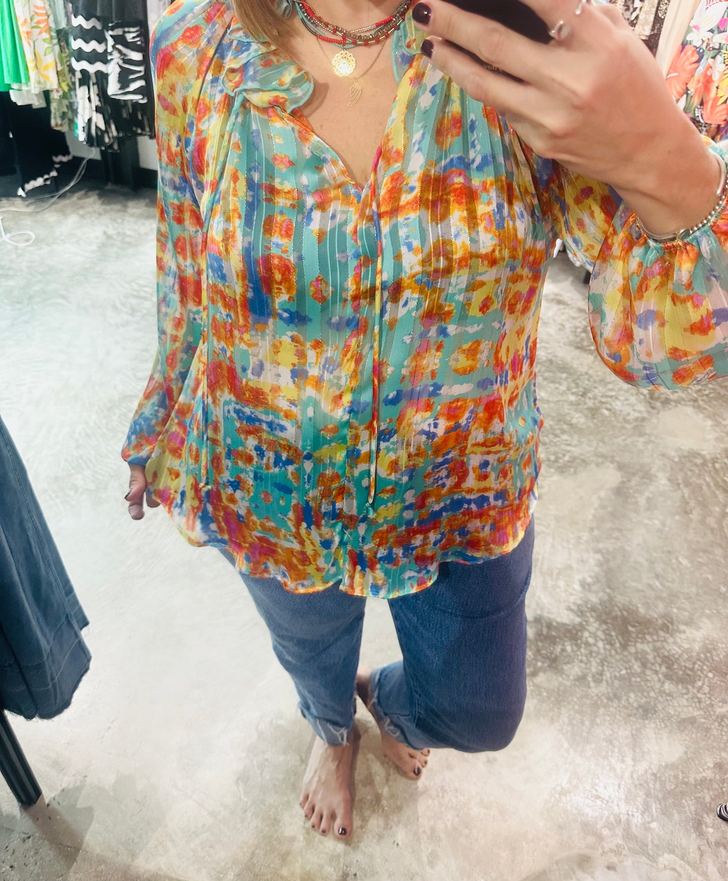 Chiffon Floral Top