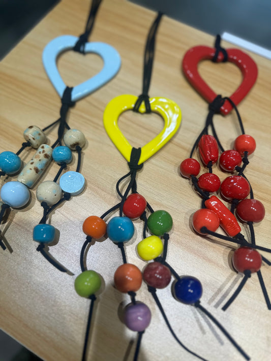 Heart String Necklace