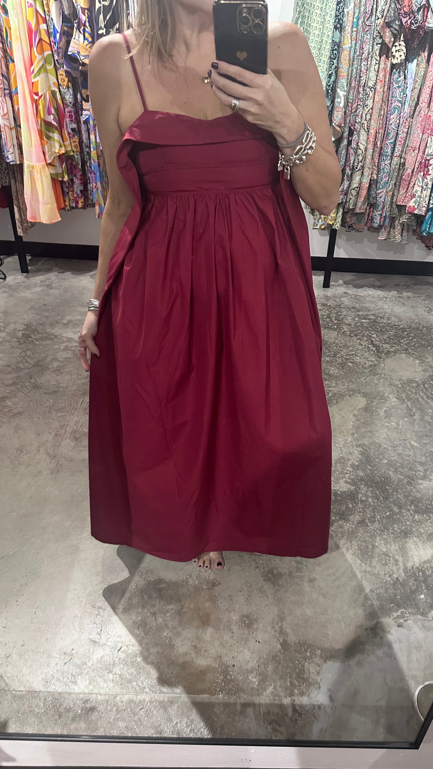 Open Back Midi Dress