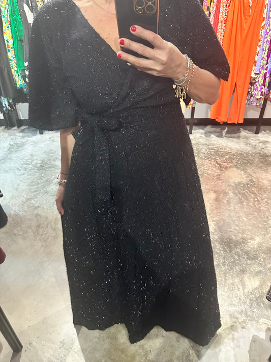 Wrap Texture Maxi Dress