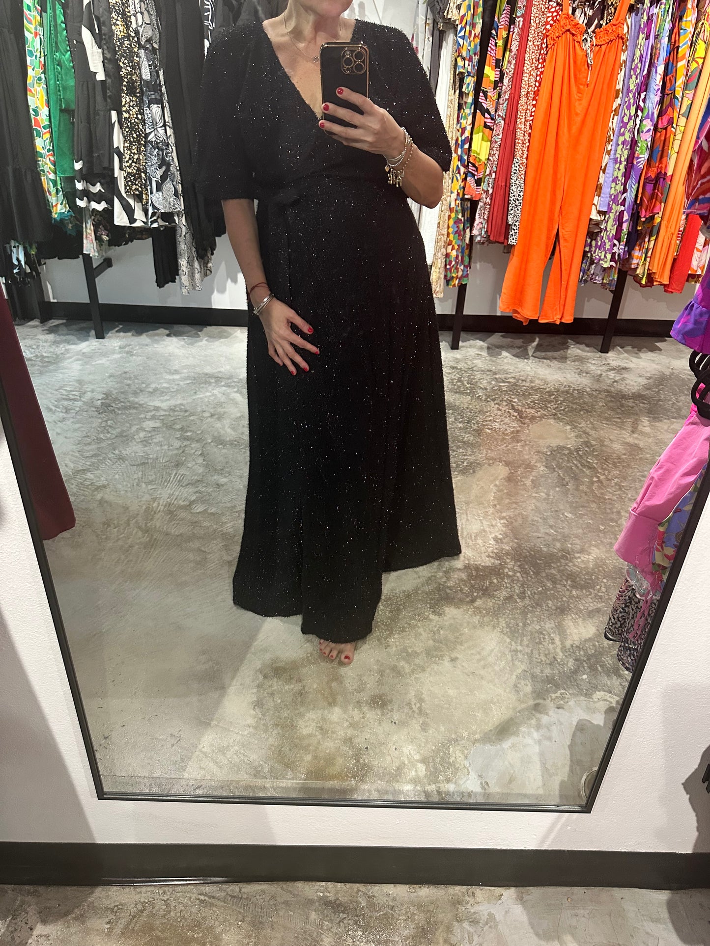 Wrap Texture Maxi Dress