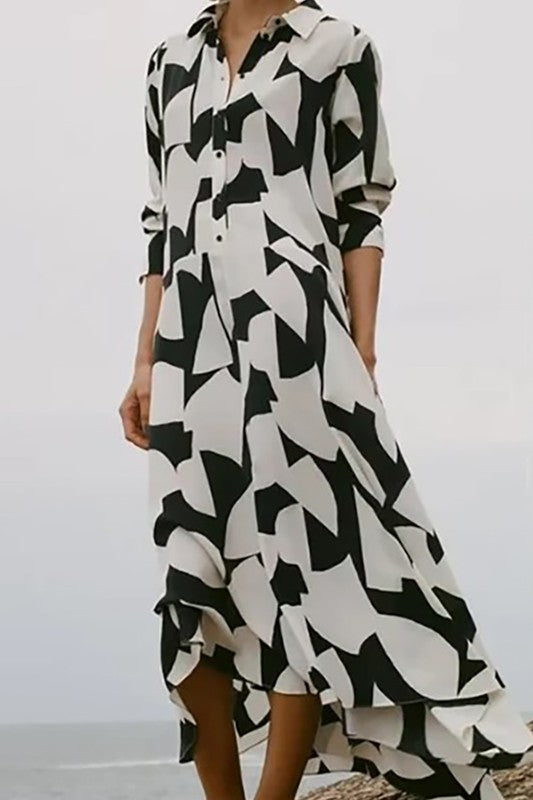 Black & White Maxi Dress