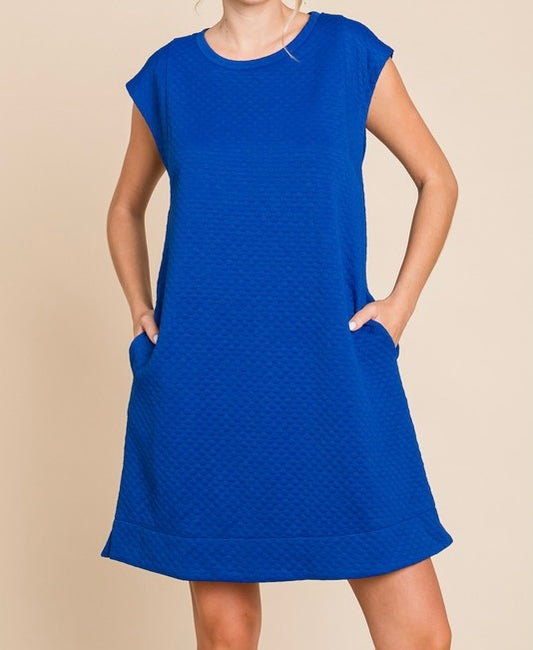 Medium - Embossing Texture Short Dress