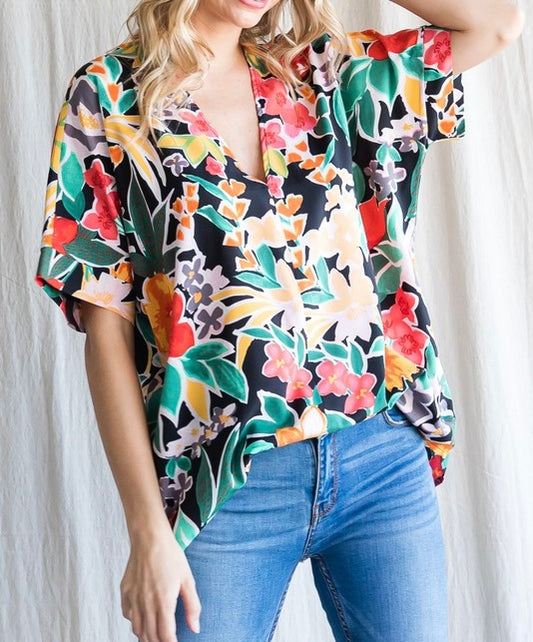 Small - Floral Print Top