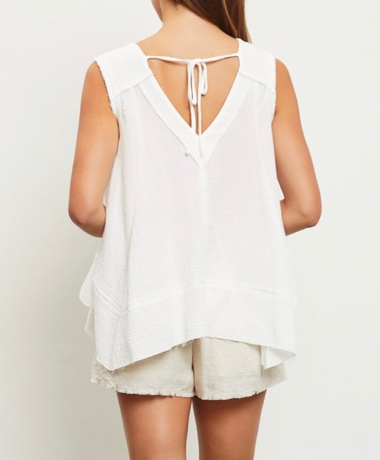 Asymmetric White Top