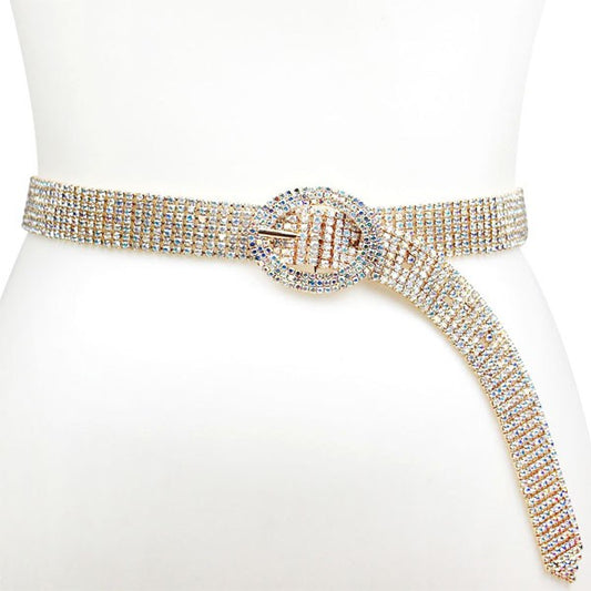 Pre Order - Gold Rhinestone Fashion Belt