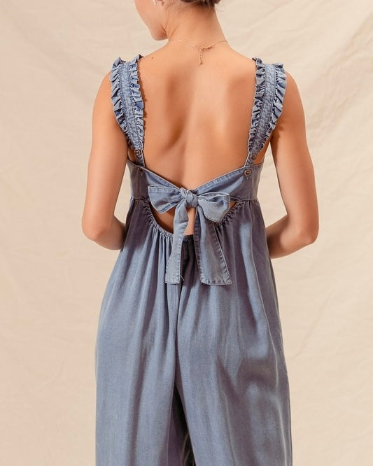 Lightweight Denim Jumpsuit